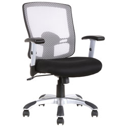 TygerClaw Ergonomic Mid-Back Mesh Task Chair - Black