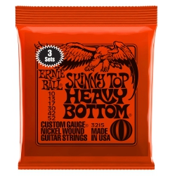 ERNIE BALL P03215 Slinky Nickel Wound Electric Guitar Strings - Skinny Top/heavy Bottom 3 Pack