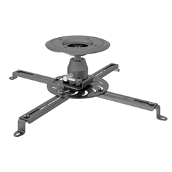 GLOBALTONE Universal Ceiling Projector Mount Holds Up to 55 Lbs Steel In Black