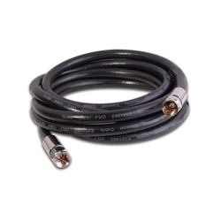 DBYLES CABLES Dbyles Rg6 Coaxial Video Cable F Type Male to Male 75Ft In Black