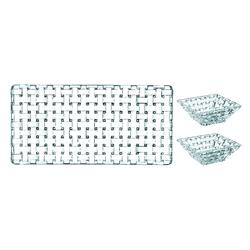 NACHTMANN - Bossa Nova - 1 Rectangular Plate & 2 Square Bowls (Set Of 3)