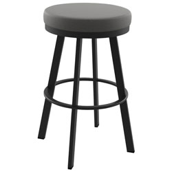 Swice Contemporary Counter Height Barstool - Black Coral/Cloud