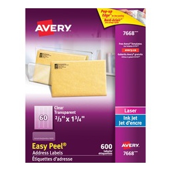 AVERY Easy Peel Address Labels (7668)