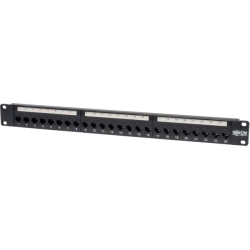 TRIPP LITE 24-Port Cat6 Cat5 Patch Panel Feed Through Rackmount 568A/b Rj45 1Urm Taa