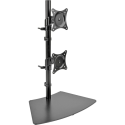 TRIPP LITE Dual Vertical Flat-Screen Desk Mount Monitor Stand Clamp Swivel Tilt 15" to 27" Flat Screen Displays