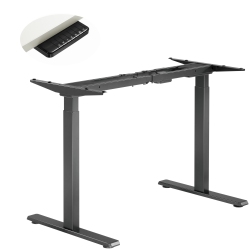 DURAMEX (Tm) Dual Motors 2 Segments Max. Height 1200MM Electric Sit-Stand Desk Frame for 43" to 78" Table Top to \w Memory Controller (Surface Is