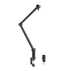 DURAMAX Duramex (Tm) Adjustable Microphone Boom Arm 3/8" to 5/8" Screw Adapter Suspension Scissor Mic Stand