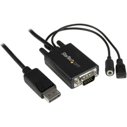 STARTECH.COM Startech 10Feet Displayport to VGA Adapter With Audio (Dp2VGAamm3M)