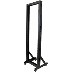 STARTECH 2-Post 42U Mobile Open Frame Server Rack - (2Postrack42) In Black