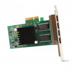 IOCREST 4 Port Gigabit Ethernet Intel I350-Am4 Chipset PCi-E X4 Network Interface Card