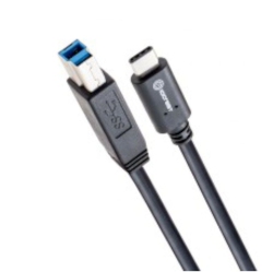 IOCREST USB 3.1 Cable, 1-Meter, Type-C to USB 3.1 Standard-B Plug Cable, 10G / 3A Color In White
