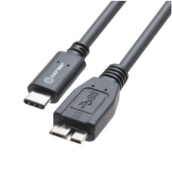 IOCREST USB 3.1 Cable, 1-Meter, Type-C to USB 3.1 Micro B Plug Cable, 10G / 3A Color In Black