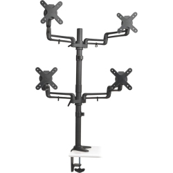 TRIPP LITE Quad Display Tv Lcd Desk Mount Swivel Tilt 13" - 27" Flat Screen