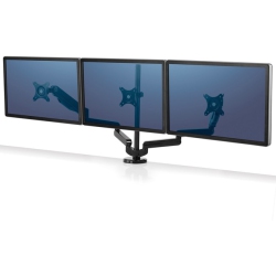 FELLOWES Monitor Arm Triple In Platinum