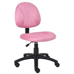 NICERFURNITURE Nicer Furniture Perfect Posture Delux Microfiber Task Chair Without Arms In In Pink