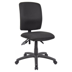 NICER INTERIOR Occ Multil-Function Task Chair Computer Desk Chair-Middle Back Ergonomic Office Chair- Fabric Without Arms In Black