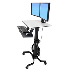 ERGOTRON Workfit-C 24" Full Motion Dual Monitor Sit-Stand Workstation (24-214-085)