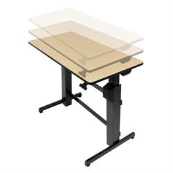 ERGOTRON Workfit-D Sit-Stand Computer Desk - Birch (24-271-928)