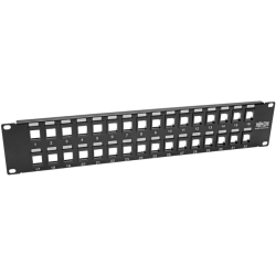 TRIPP LITE 32-Port Keystone Blank Patch Panel Rj45 USB HDMI Cat5/cat6 2Urm