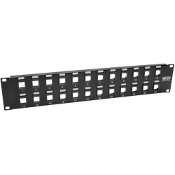 TRIPP LITE 24-Port Keystone Blank Patch Panel Rj45 USB HDMI Cat5/6 2Urm