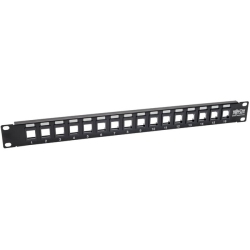 TRIPP LITE 16-Port Keystone Blank Patch Panel Rj45 USB HDMI Cat5/cat6 1Urm