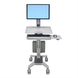 ERGOTRON Workfit-C, Single Ld Sit-Stand Workstation Monitor Mounts (24-198-055)