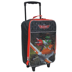 DISNEY PLANES 16" Dusty Own The Sky Pilot Case Brand New Black Large Luggage for Kids In Red