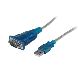 STARTECH 0.43M (1.4 Ft.) USB-A to Rs232 Db-9 Serial Adapter Cable (IcUSB232V2)