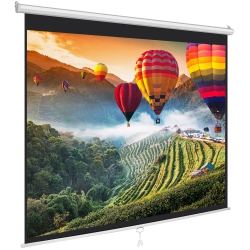 PYLE -Home Prjsm9406 Universal Roll-Down Pull-Down Projection Screen, 50.3 X 67.3-Inch, Matte In White