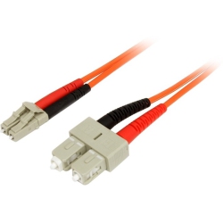 STARTECH.COM 5M Fiber Optic Cable - Multimode Duplex 62.5/125 - Lszh - Lc/sc - Om1 - Lc to Sc Fiber Patch Cable