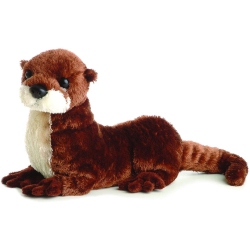 AURORA American River Otter 12 Flopsie Stuffed Animal