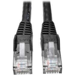 TRIPP LITE Cat6 Gigabit Snagless Molded Patch Cable (Rj45 M/m) - Black, 30-Ft