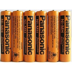 PANASONIC Nimh Aaa Rechargeable Battery for Cordless Phones X Six 6 Aaa 700 Mah 1.2V Batteries