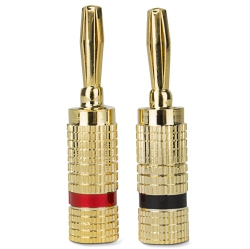 GE Neral Electric Av22638 Premium Banana Plug Speaker Wire Connectors