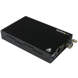 STARTECH Gigabit Ethernet Copper-To-Fiber Media Converter Sm Lc 20 Km (Et91000Sm20)