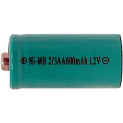 POWER PORTABLE 8-Pack 2/3 Aa Nimh Button Top Batteries (600 Mah)