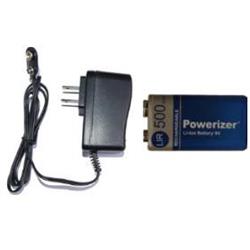 POWERIZER 9 Volt Li-Ion / Li-Po Charger + 9 Volt Lithium Ion Battery (500 Mah)