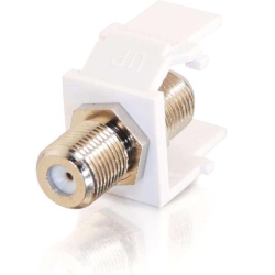 C2G Snap-In F-Type F/f Keystone Insert Module - In White