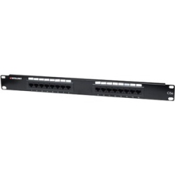 INTELLINET Network Solutions 16-Port Rackmount Cat5E Utp 110/krone Patch Panel, 1U