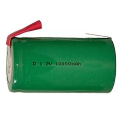 POWER PORTABLE D Nimh Battery With Tabs (10000 Mah)