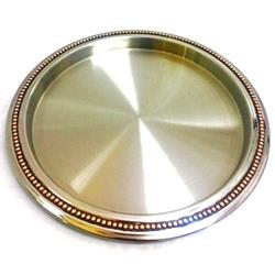 ELEGANCE Bar Tray With Copper Rivet Band