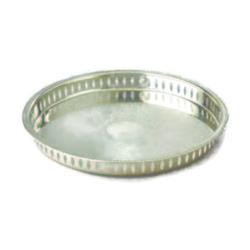 ELEGANCE 15" Plated Gallery Tray In Silver