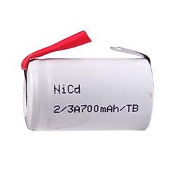POWER PORTABLE 2/3 A Nicd Battery With Tabs (700 Mah)
