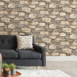 NuWallpaper Hadrian Peel & Stick Wallpaper - Brown
