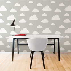 NuWallpaper Clouds Peel & Stick Wallpaper - Grey