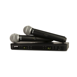 SHURE Blx288/pg58 Dual Wireless Handheld Mic System (Freq: H10)