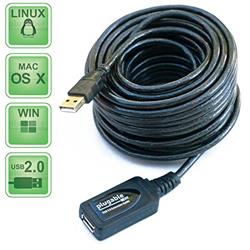 PLUGABLE TECHNOLOGIE Plugable 5 Meter (16 Foot) USB 2.0 Active Extension Cable Type A Male to A Female
