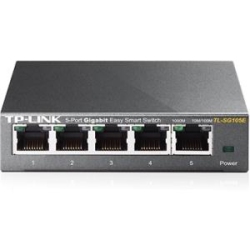 TP LINK Tp-Link 5-Port Gigabit Ethernet Web Managed Easy Smart Switch (Tl-Sg105E V2.0)