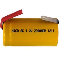 POWER PORTABLE 10-Pack Sub C Nicd Batteries With Tabs (2200 Mah)