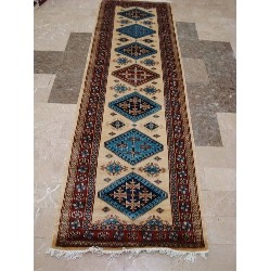 AHMEDANI Excellent Kazak Shirvan Kuba Rectangle Wool Carpet Hand Knotted Runner Rug (8.6 X 2.8)'